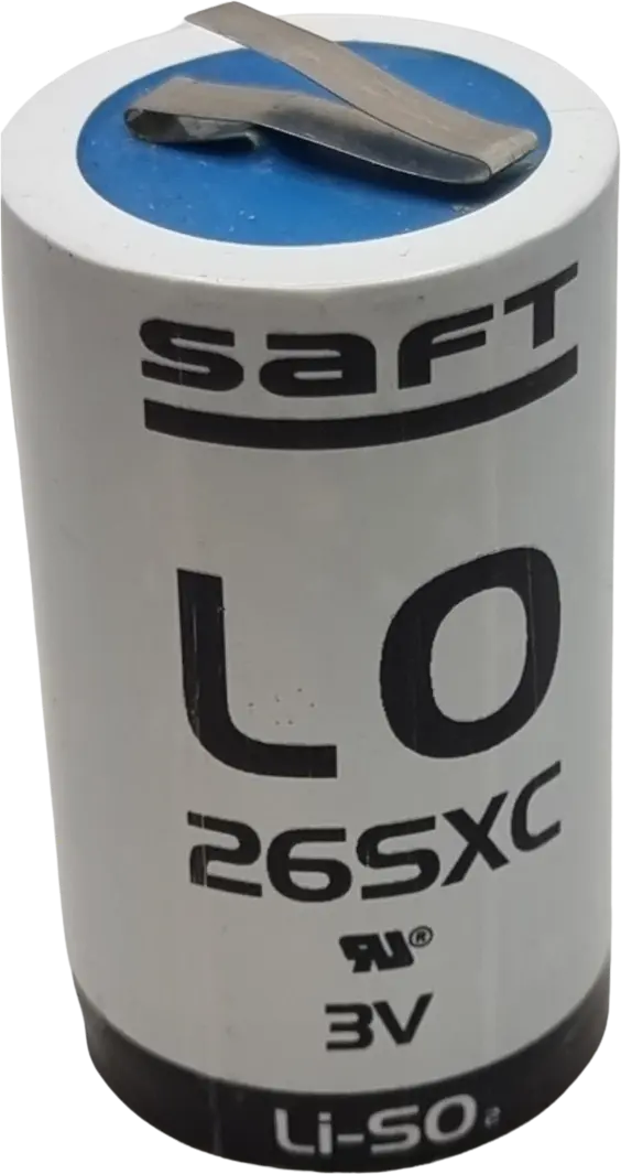 Pile SAFT L026SXC Li-SO2 3V avec languettes à souder