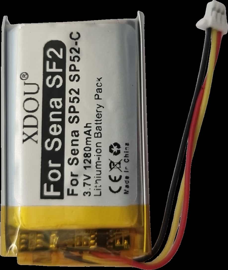 Batterie 3.7v Li-Po 1280mAh pour intercom Sena 3 fils SP52